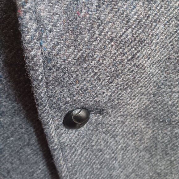 Mens 44 XL Western Blazer Vintage 90's Wool Tweed Leather Elbow Patch Mexico - Picture 4 of 11